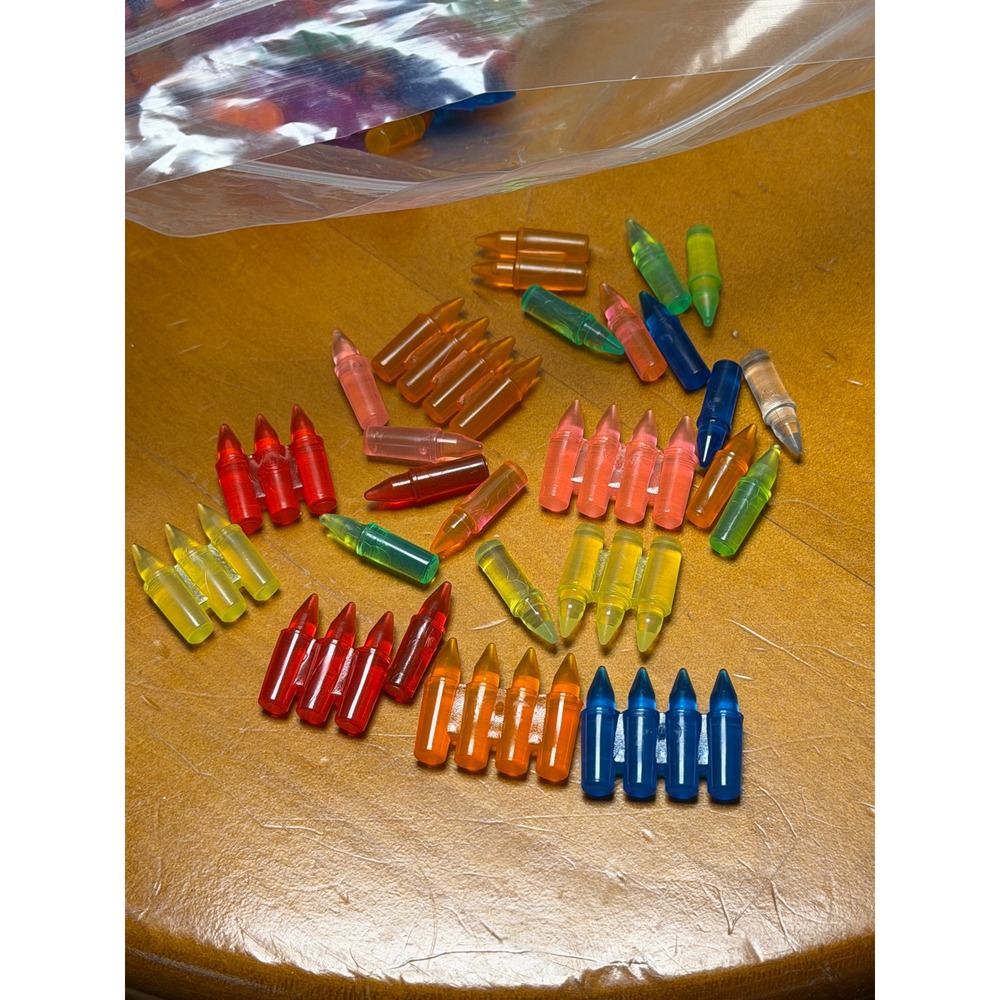 Vintage Lite Brite Refill Lot Templates Mr Potato Head Alligator & Pegs Bag